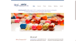 Desktop Screenshot of hritikchemical.com