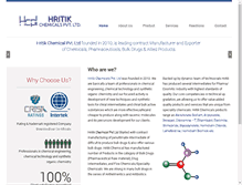 Tablet Screenshot of hritikchemical.com